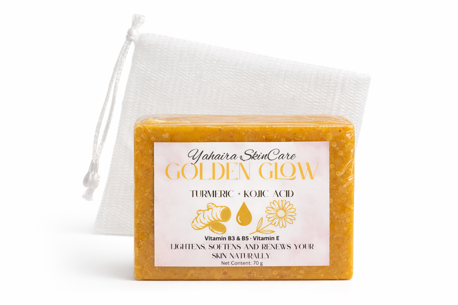 Jabón de cúrcuma (Tumeric) + Kojic Acid